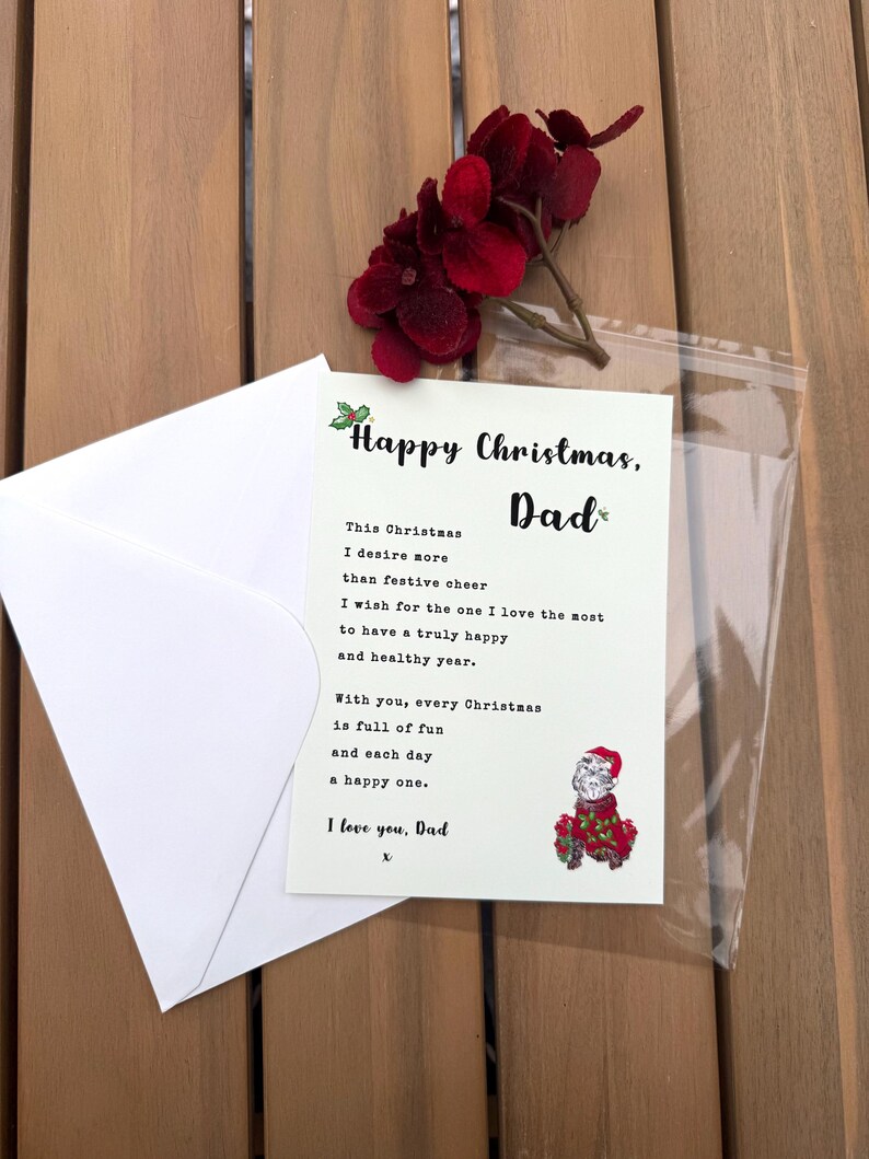 Personalized Cockapoo Christmas Poem Card | Gift for Mum - Etsy