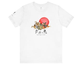 Japanese Samurai T-Shirt - Rising Sun Oni Battle Art (Japanese ver.)