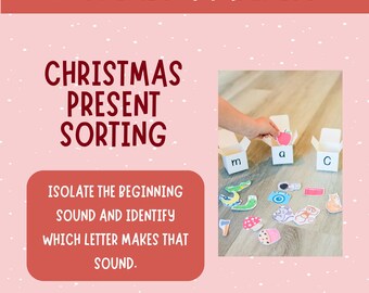 Letter Sorting Activity | Beginning Sounds M A C | Preschool Alphabet Game | Toddler Literacy Printable | Phonics Scavenger Hunt
