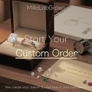 Custom Ring | Personalized Diamond or Gemstone Ring | Engagement, Promise & Best Friend Ring |Design Your Own Ring| Anniversary Gift for Her