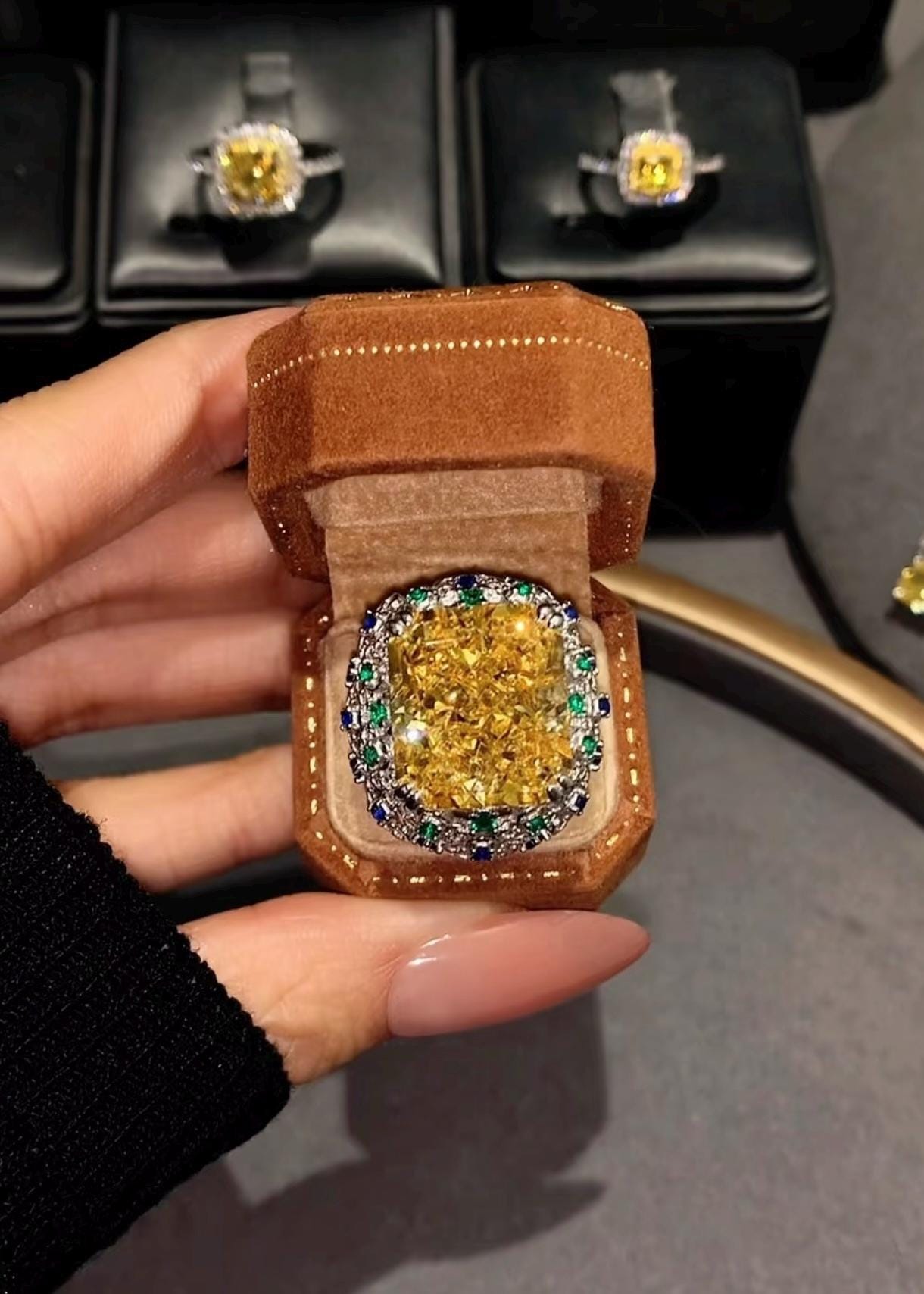 Studded Ysl Ring Ysl Arty Ring