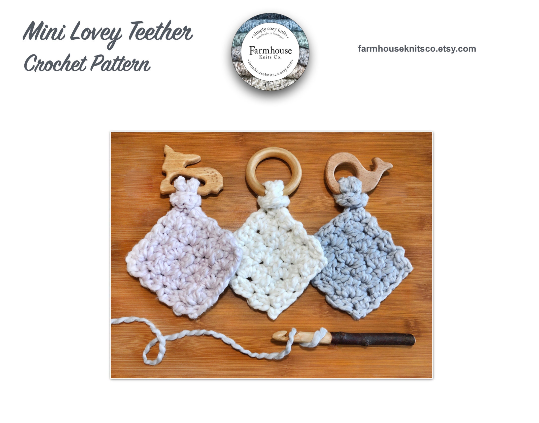 crochet baby teether