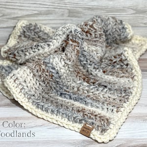 BABY SNUGGLE BLANKET | Small Chunky Baby Blanket Handmade Baby Blanket Crochet Baby Blanket New Baby Gift Baby Shower Gift Handmade Baby