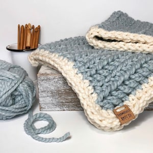 CROCHET PATTERN Baby Snuggle Blanket |  Easy Crochet Pattern Baby Quick Crochet Pattern for Baby Super Bulky Yarn Crochet Baby Blanket