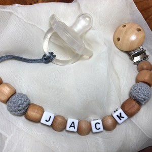 BABY PACIFIER CLIP personalized name paci with baby name binky clip pacifier with name personalized baby name pacifier clip baby shower gift