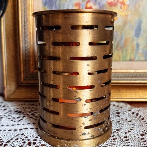 Vintage Brass Aromatherapy Oil Burner Tealight Diffuser Fairylamp