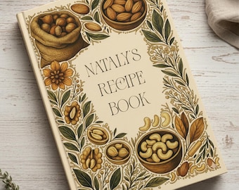 Custom Recipe Book: Personalized Cooking Organizer, Handmade Meal Planner