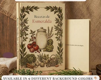 Personalized Recipe Journal, Cooking Keepsake, Multilingual Cookbook (Hardcover/Softcover)