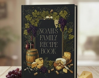 Personalized Family Recipe Book, Custom Hardcover Cookbook, Gift for Grandma/Her/Him