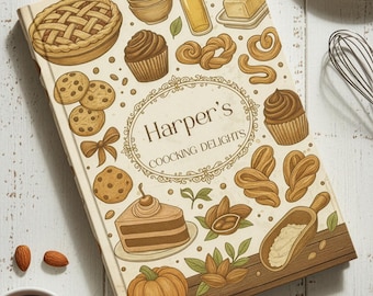 Custom Recipe Book, Personalized Family Cookbook