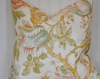 Designer Pillow Cover-Floral-Pillow Cover-18x18, Robert Allen