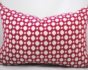 Designer Pillow Cover-Betwixt-Magenta-Schumacher Pillow-Raspberry Pillow