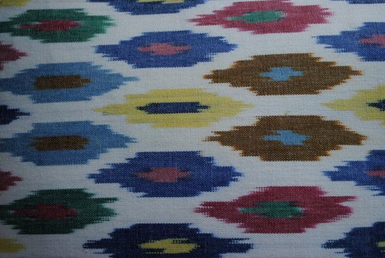 Ready to Ship-Beautiful Decorative Pillow Cover-Sunara IKAT-Confetti-12x18-LINEN-Throw Pillow-Accent Pillow image 5