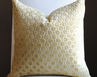 Beautiful Velvet Home Decor Pillow Cover-20x20-Citrine-Accent Pillow-Throw Pillow-Decorative Pillow