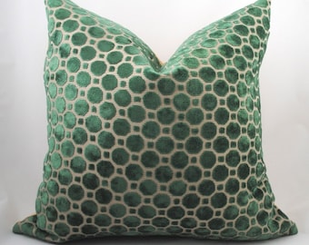 Beautiful Velvet Home Decor Pillow Cover-20x20-Emerald-Accent Pillow-Throw Pillow-Decorative Pillow