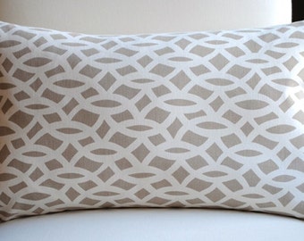 Ready to Ship-20x12 -Pillow Cover--Chain Link-Flax-