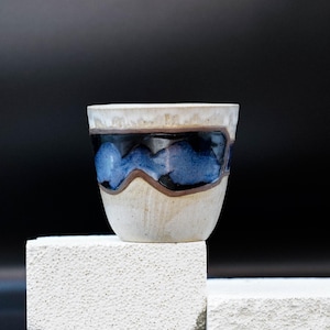 Taza de cerámica hecha a mano con forma de gafas de esquí / Regalo para esquiadores y snowboarders / 355 ml / Taza para deportes de invierno
