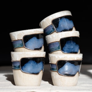 Handmade Ceramic Ski Goggle Mug | Gift for Skier and Snowboarder | 12oz | Winter Sport Mug