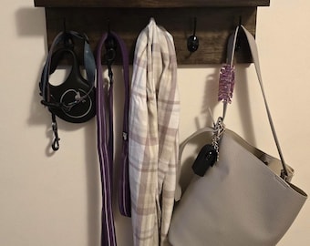 Custom Handcrafted Wood Coat Rack with Shelf | Entryway Organizer