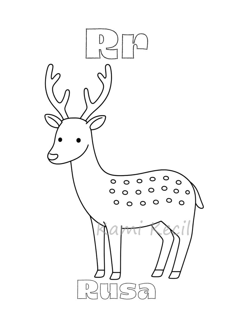 26 Coloring Pages for Kids in Indonesian | Printable PDF Coloring Book ...