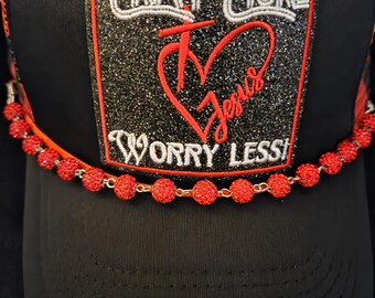 Sombrero personalizado "Ora más, preocúpate menos"