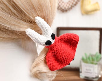 Handmade Knitted Indie Game Fantasy Hair Tie Soft Yarn Crochet Super Adorable RPG Girl Cosplay Cute Accessory Fan Gift Gamer Cosplay