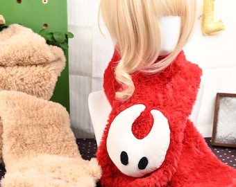 Fantasy Bug Plush Scarf Game Merchandise Cosplay Accessory Winter Wear Dark Pale Character Fandom Gift Fluffy Wrap Anime Convention Gear