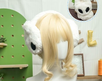 Gothik Häschen Plüsch Ohrenschützer weiche, warme Ohrwärmer niedlich Kawaii Cosplay Zubehör Winter Kopfbedeckung Häschen Ohrenschützer Geschenk für ihre Mädchen