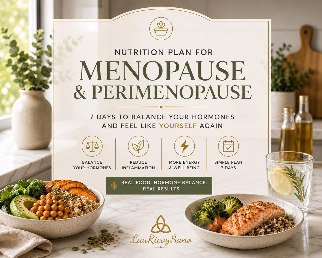 Menopause & Perimenopause Meal Plan | 7 Days to Balance Hormones | Anti ...