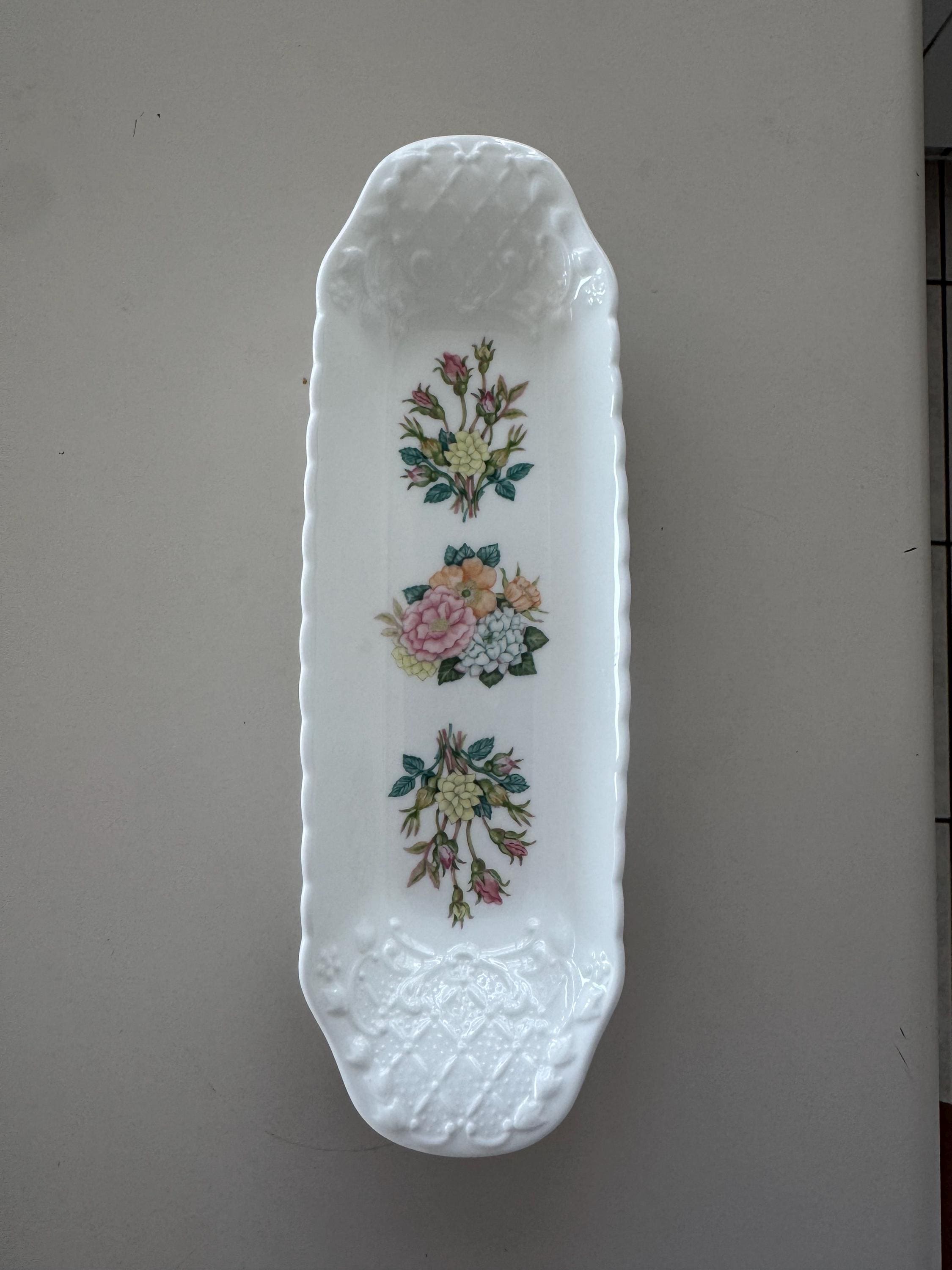 Vintage Coalport Rose Garden Bone China Sandwich Tray – English