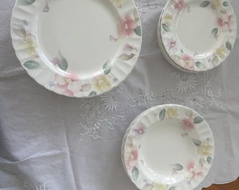 Mikasa Maxima Cajoi Silk Blossoms Dinner Set Vintage Fine China Japan