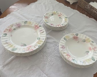 Mikasa Maxima Cajoi Silk Blossoms Dinner Set Vintage Fine China Japan