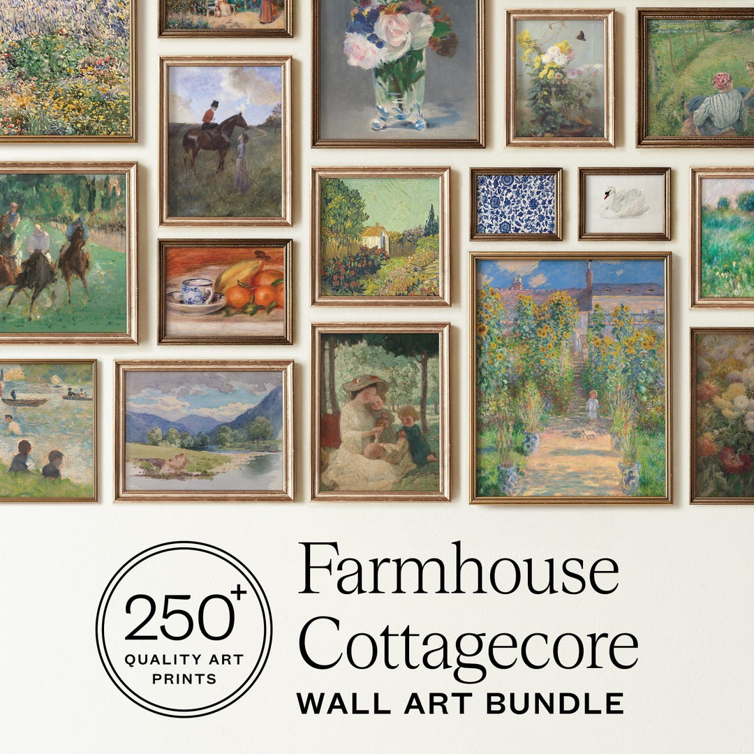 250+ Vintage Farmhouse | French Country | English Cottage | Wall Art ...