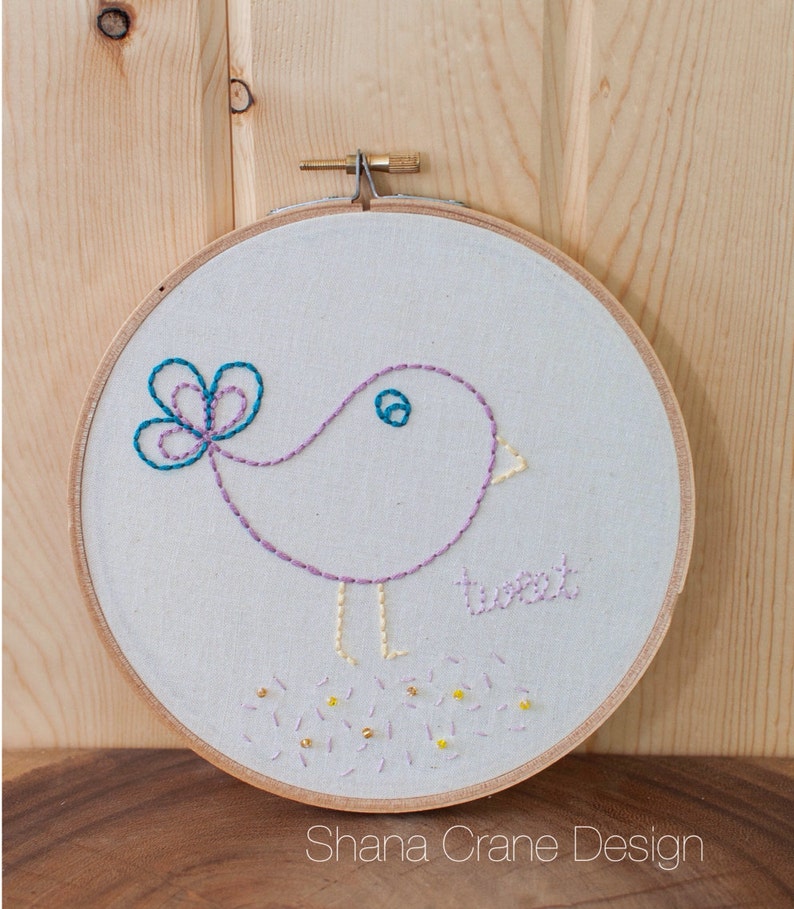 Tweet . Embroidery Hoop image 4