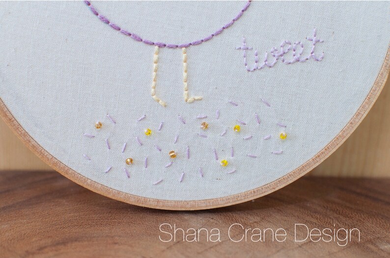 Tweet . Embroidery Hoop image 2