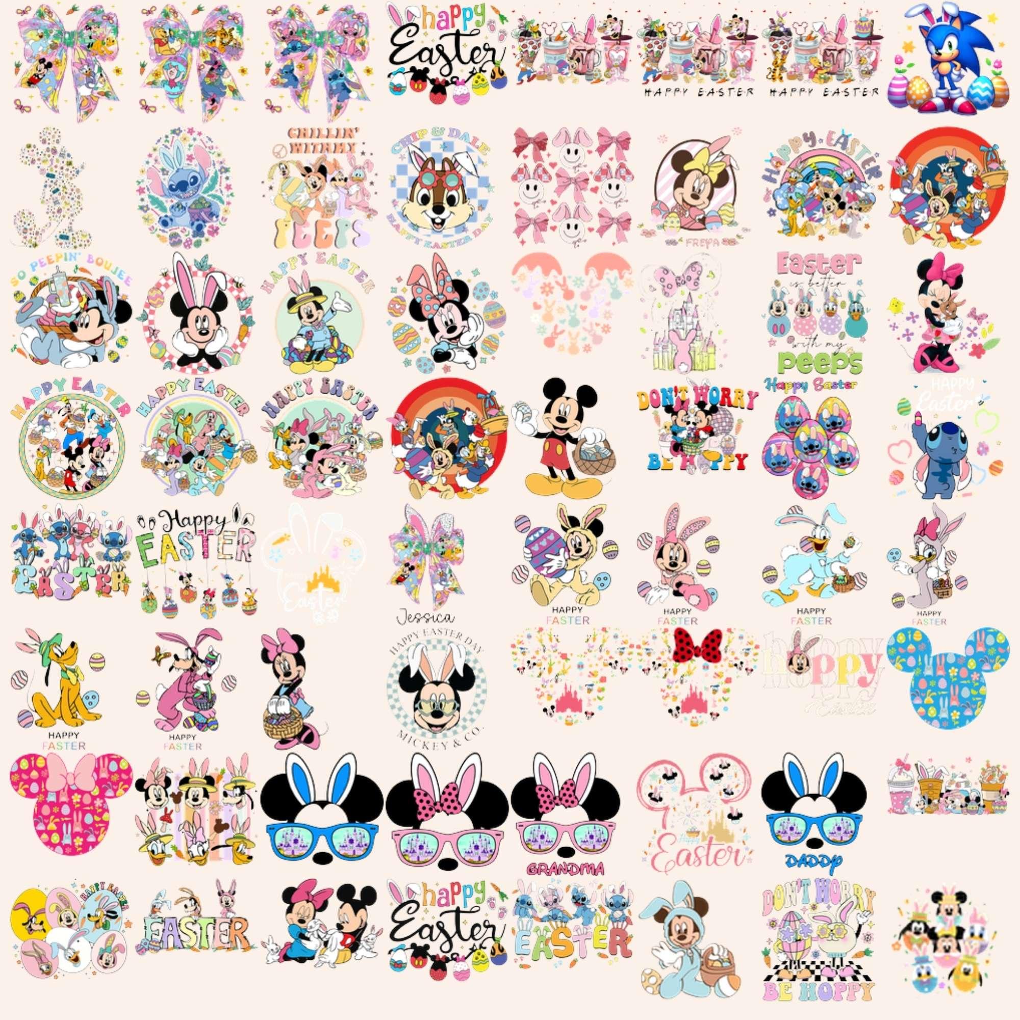 Easter PNG SVG Bundle Bunny Spring Cartoon Designs - Etsy