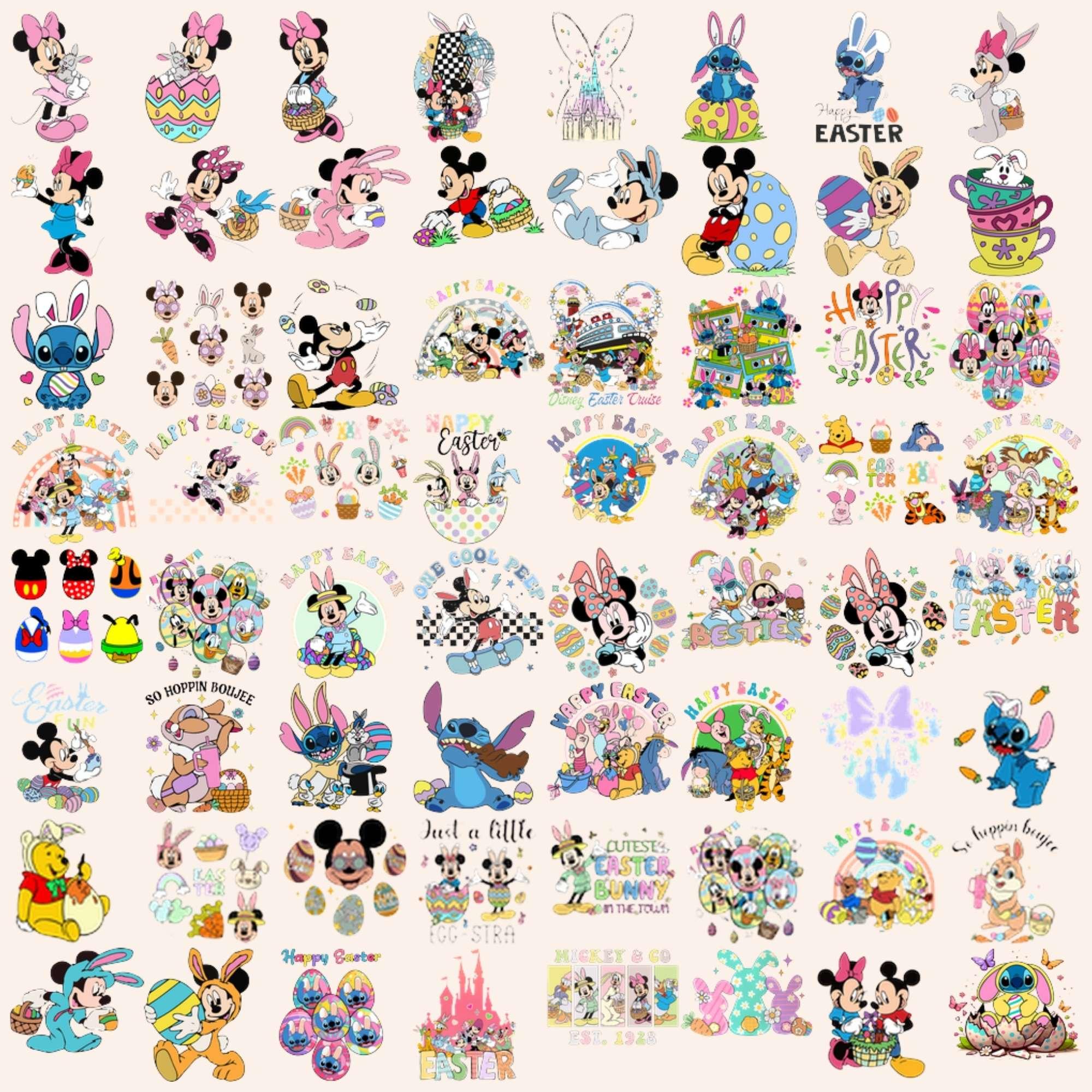 Easter PNG SVG Bundle Bunny Spring Cartoon Designs - Etsy