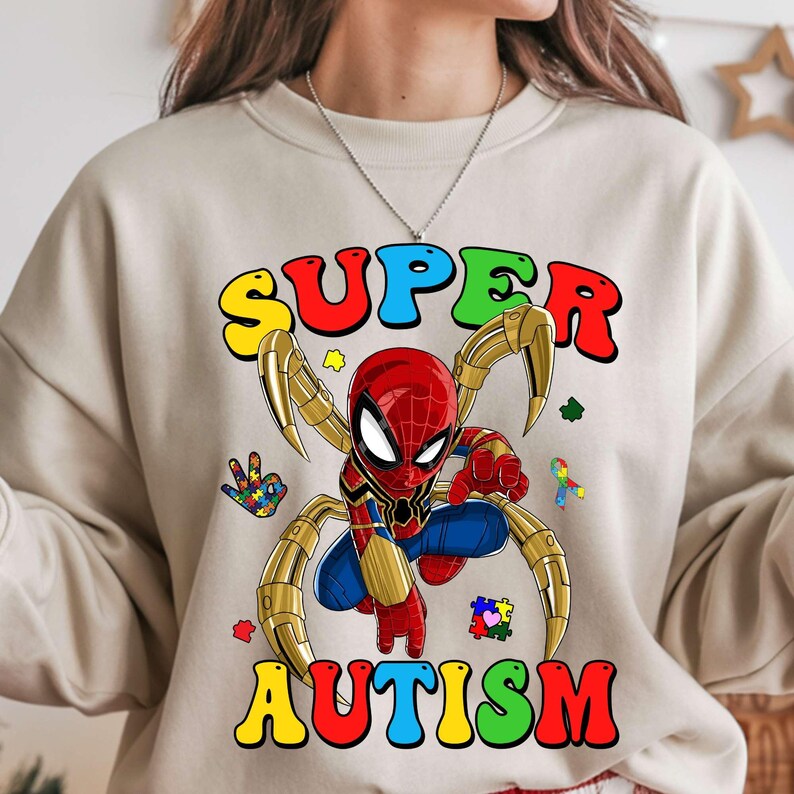 Superhero Puzzle PNG Bundle: Autism Awareness Chibi Cartoon Shirt ...