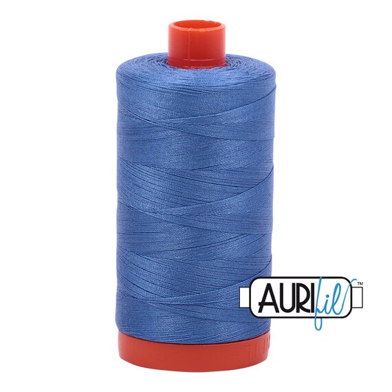 Aurifil Mako fino hilo de bordar 50 Wt Hilo de algodón 220 Yard Carretes-página 3