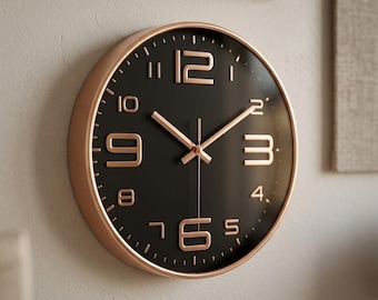 Moderne Stille Wanduhr Große Zahl Analog Uhr Minimalistisch Wohnzimmer Küche Schlafzimmer Büro Home Decor