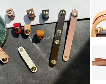 Multi-Use Full grain Leather Strap Keeper, Strap buckle adjuster, Organizer, Many Colors, Multi sizes