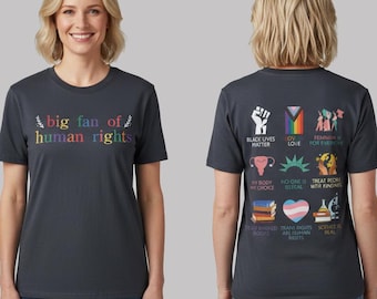 Großer Fan der UN-Menschenrechte Shirt,Menschenrechte Top,Soziale Gerechtigkeit Hoodie,Feministische Aktivistin T-Shirt, Gleichheit Sweatshirt,Progressive Statement Shirt