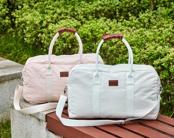 Custom Weekender Bag with Name,Custom Duffel Bag,Initial Gym Bag,Monogrammed Duffel Bag for Her,Overnight Bag,Gift for Travel Lover