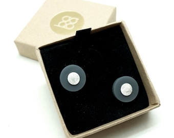 plexi round earrings, minimalist earrings, small circles earrings