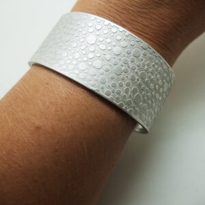 wide silver cuff, etched cuff bracelet, textured cuff, wedding silver cuff bangle, bridal cuff bracelet, wedding jewelry, minimalist cuff image 6