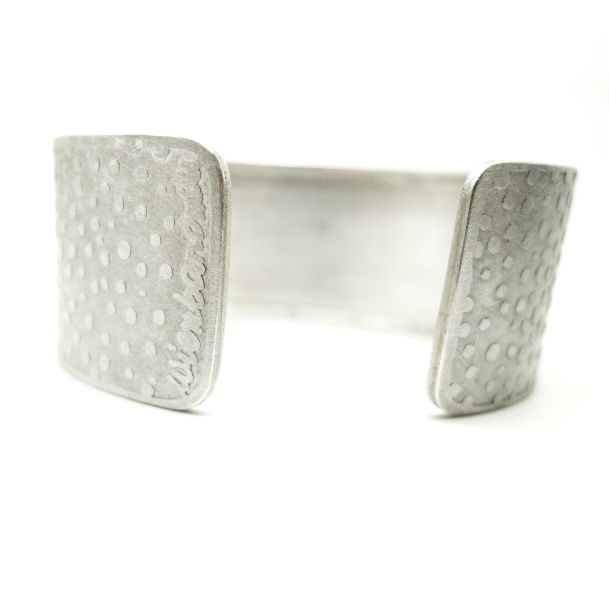 Wide silver cuff etched cuff bracelet textured cuff wedding Etsy Polska