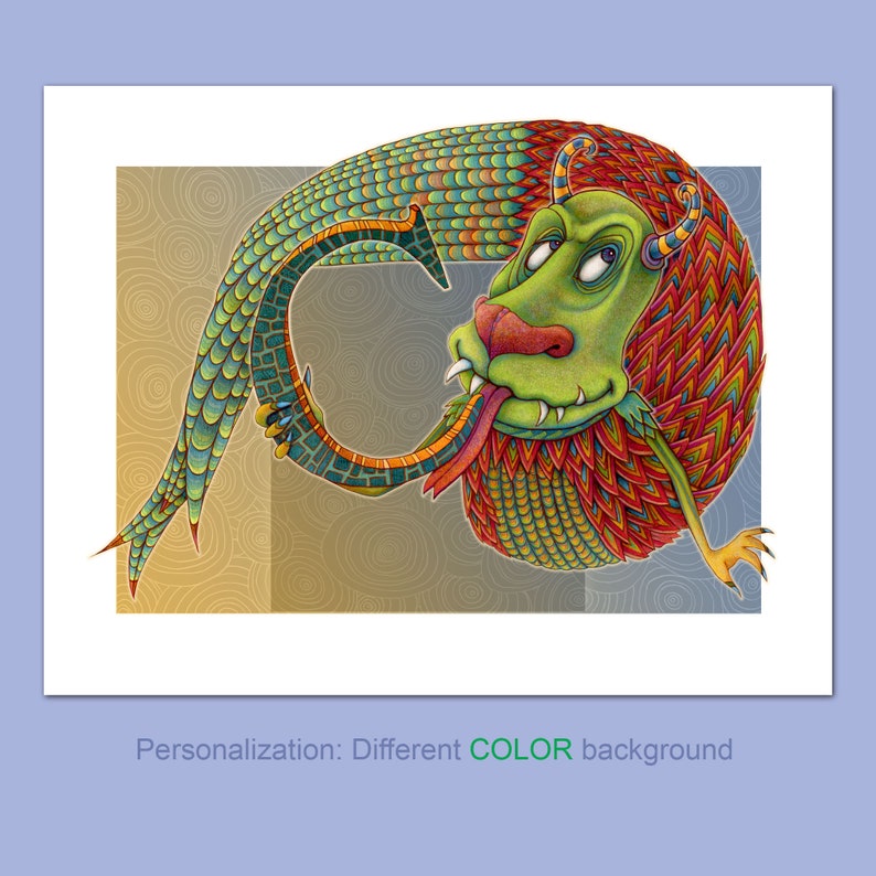 Monster Personalized Kids Print Kids Wall Art Letter C Etsy