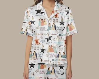 Present till fans av Hamiltons musikaliska pyjamas, nattkläder för Broadway-teatern, present till Hamilton-fans