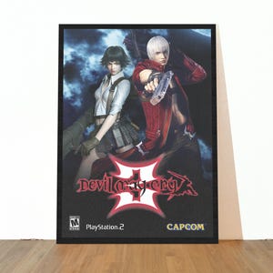 Devil May Cry 3 Premium Poster | Retro PS2 Game Wall Art