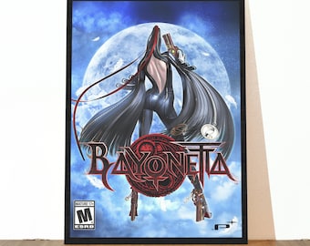 Bayonetta videogame matte poster